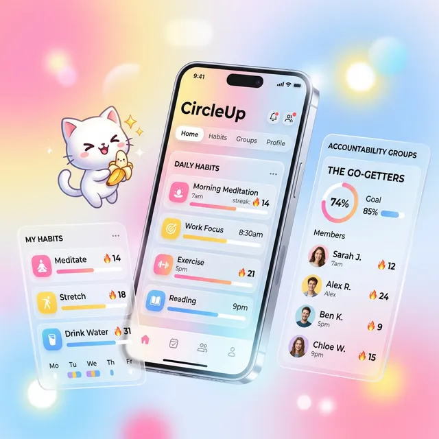 CircleUp — Micro-Accountability Community App image 1